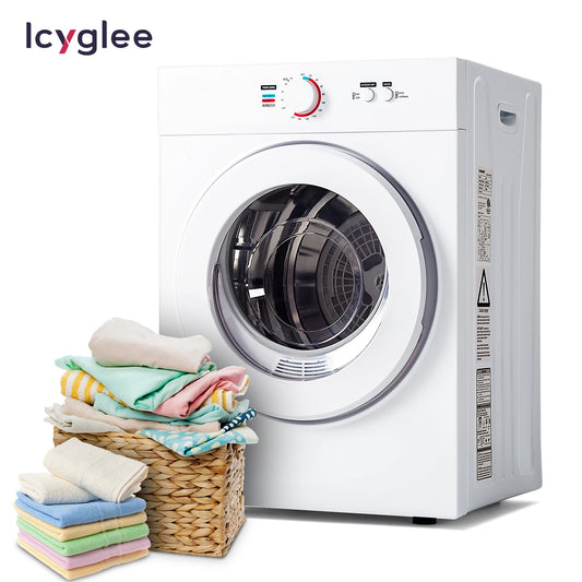 ICYGLEE Compact Dryer 1.8 cu. ft. Portable Clothes Dryers Four Function Small Dryer Machine Suitable for Apartments Dorm RVs