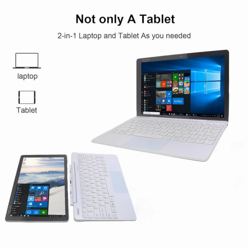 Hot Selling 10.1’’ 2GB DDR 32GB ROM Windows 10 64bit Z8350 4-cores Tablet USB 3.0 Dual Camera With Detachable Keyboard
