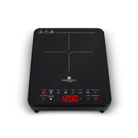 Cooktop Induction 1 Mouth Portable PandaPlus 2000W 220V Touch 8 Levels Power Temperature Safety Lock Glass Timer
