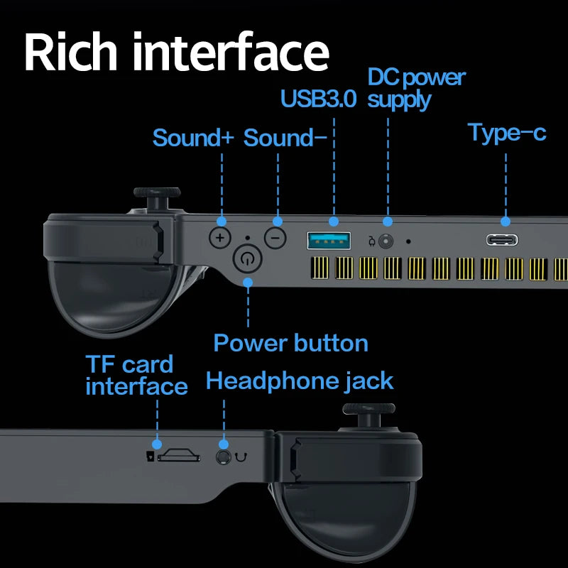 Factory Private Mold 3-in-1 Portable Computer 10.5-inch Handheld Game Computer 1920 Screen Handle Handheld Tablet Mini Notebook