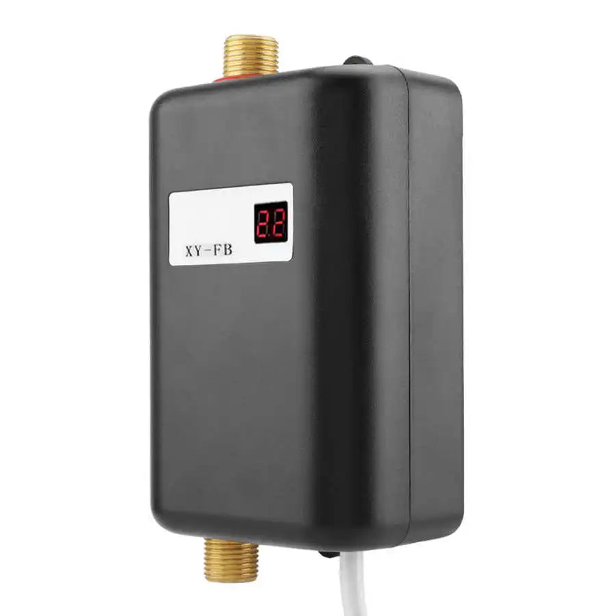 3000W Electric Water Heater Electric Tankless Water Heater LCD Digital Temperature Display Heating Shower 220-240V 50Hz