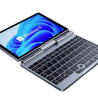 8 Inch Touch Screen Mini Notebook N100  DDR5 12GB RAM Metal Silver Laptop