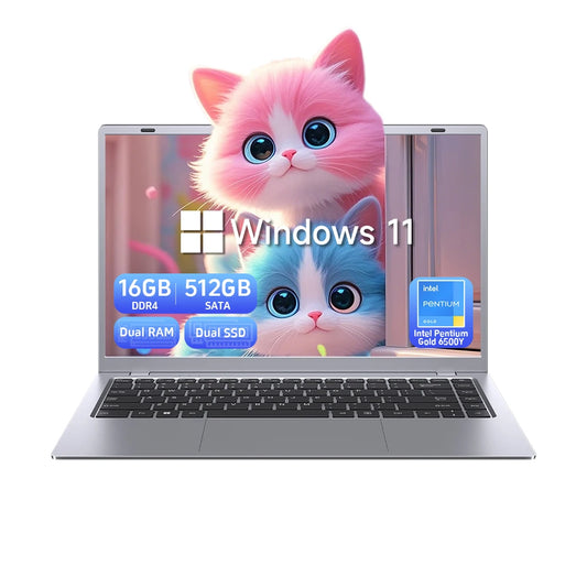 Cheapest Factory Wholesale 15.6" Laptop Computer 16GB+512GB Intel Pentium Gold 6500Y US Warehouse Portable Laptops Brand New