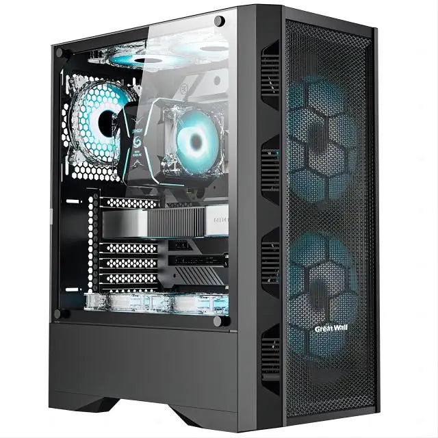 Aotesier Hot selling gamer desktop computer build in Win10 16GB Ram SSD 1TB hdd GTX 1050Ti Core E5-2650 processor new gaming pc