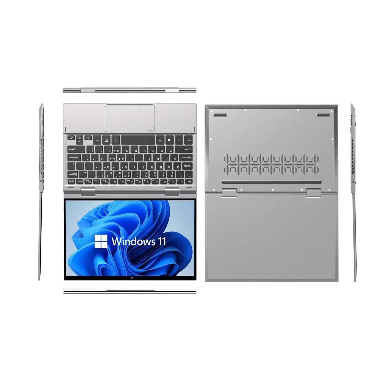 360 Degree Rotary Touch Screen Laptop 2 in 1 PC 10.95" DDR5 16GB+2TB SSD Cheap Laptop Notebook Computers for Business Student