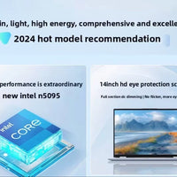 High Configuration 14 Inch Win 10 Laptops New N5095 2.90Ghz 6GB RAM 512GB ROM Notbook Pc Portable Laptop Gaming Computer