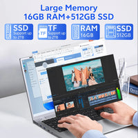 US Warehouse 15.6" Laptop Intel 6500Y 16GB RAM 512GB SSD Windows 11 Pro Laptops Brand New Ordinateur Portable Laptops