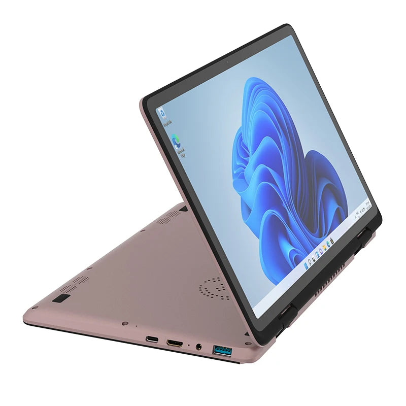 11inch Metal YOGA Laptop 360-Degree Rotatable Intel N100 Quad Core DDR4 16B RAM 1TB SSD Touch Portable Mini Computer Slim Laptop