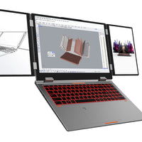 Three Screen  I7 1260P16 + 10.5 + 10.5 Inch  Laptop With Face Recognition Unlock Support External Graphics Card