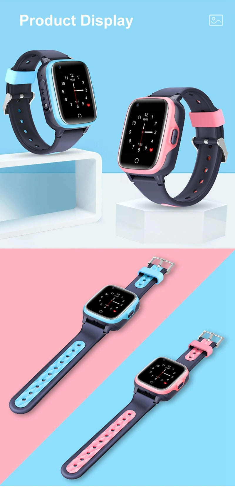 Wonlex Smart Watch Children GPS WiFi Location Anti Lost Tracker 4G SOS Call Class Mode kids Smart Watch With Video Call Camer a