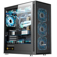 Aotesier Hot selling gamer desktop computer build in Win10 16GB Ram SSD 1TB hdd GTX 1050Ti Core E5-2650 processor new gaming pc