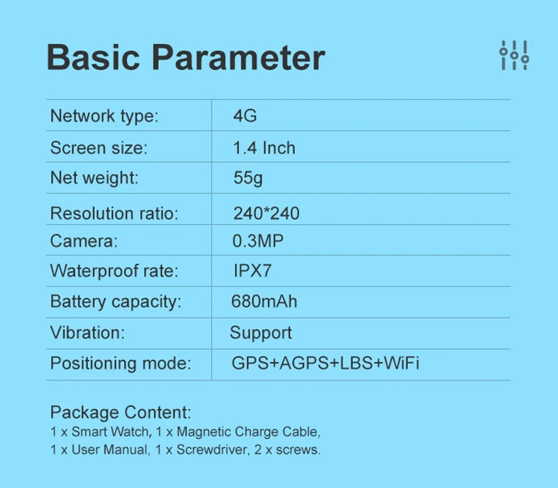 Wonlex Smart Watch Children GPS WiFi Location Anti Lost Tracker 4G SOS Call Class Mode kids Smart Watch With Video Call Camer a