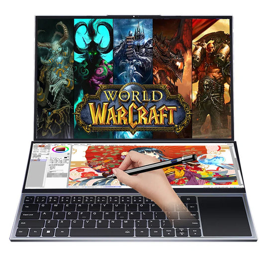 Brand New Intel Xeon W-10855M Laptops PC Notebook Dual Screen 16.1"+14" 64GB+4TB SSD Gaming Laptops Business Laptop Computer