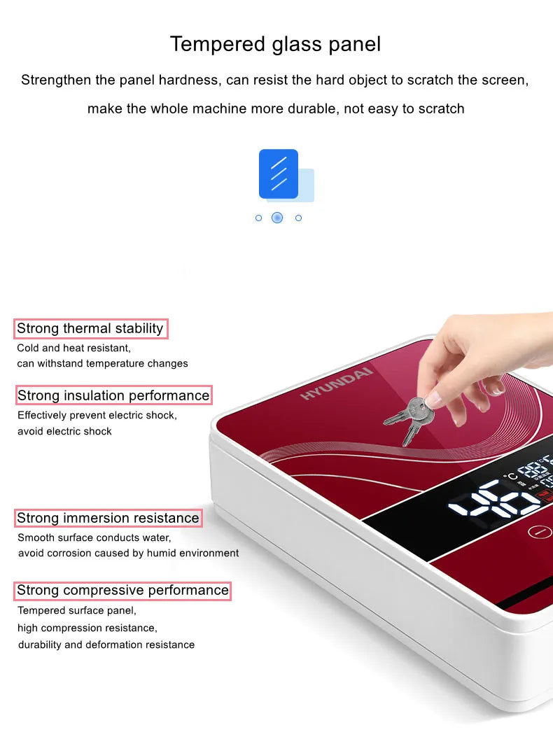 Electric Water Heater Electric Shower Quick Heating DC Machine Household Kitchen Bathroom Unlimited Hot Water Remote Control