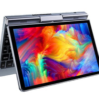 8 Inch Touch Screen Mini Notebook N100  DDR5 12GB RAM Metal Silver Laptop