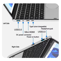 2025 Brand New 11Inch Touch Screen 2 in 1 Yoga Mini Notebook PC Intel N100 Quad Core DDR4 16B RAM 1TB SSD Win 11 Computer Laptop