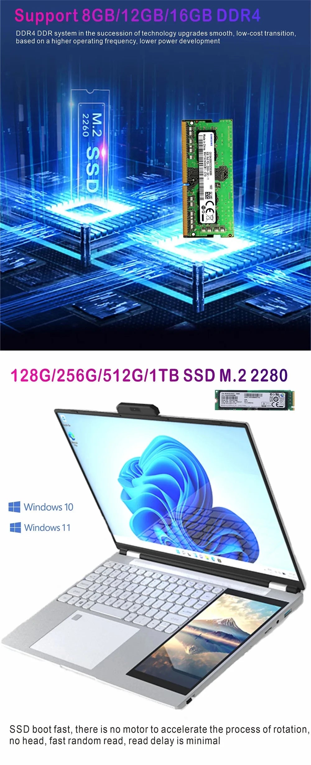 Wholesale 15.6 Inch Laptop Intel Celeron N100 Student Laptops Computer Cheap Touch Screen Notebook Computer for Business Office