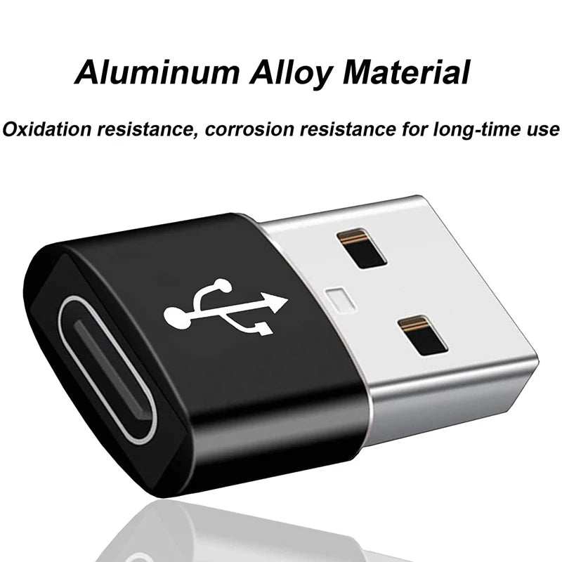 USB 3.0 to USB C 3.1 Adapter Mini Hi-Speed USB Type C Female to USB Type A Male Fast Charging Data Sync OTG Adapter Converter