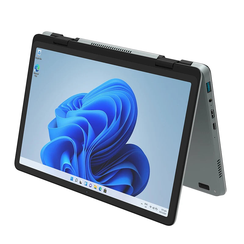 2025 Brand New 11Inch Touch Screen 2 in 1 Yoga Mini Notebook PC Intel N100 Quad Core DDR4 16B RAM 1TB SSD Win 11 Computer Laptop
