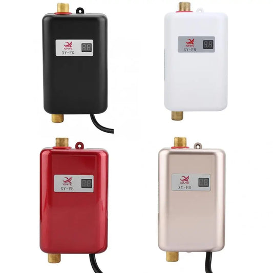3000W Electric Water Heater Electric Tankless Water Heater LCD Digital Temperature Display Heating Shower 220-240V 50Hz