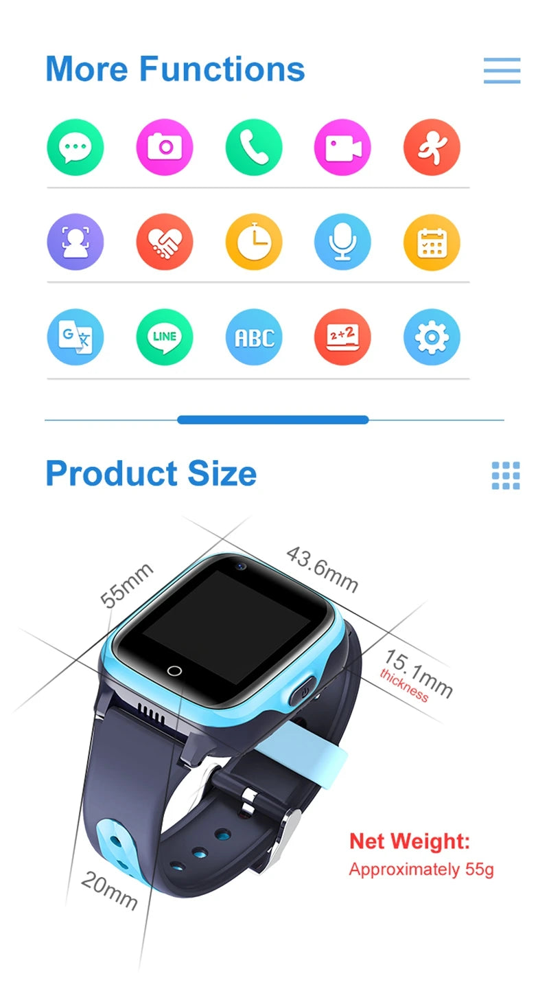 Wonlex Smart Watch Children GPS WiFi Location Anti Lost Tracker 4G SOS Call Class Mode kids Smart Watch With Video Call Camer a