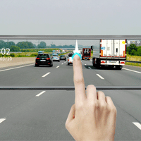 Jansite 10-inch 2.5K+1080P Car DVR Touch Screen Video Recorder Dual Lens Rear view Mirror Dash Cam Rear Camera Voice Control