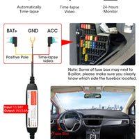 Jansite 10-inch 2.5K+1080P Car DVR Touch Screen Video Recorder Dual Lens Rear view Mirror Dash Cam Rear Camera Voice Control
