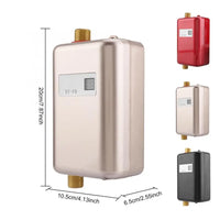 3000W Electric Water Heater Electric Tankless Water Heater LCD Digital Temperature Display Heating Shower 220-240V 50Hz