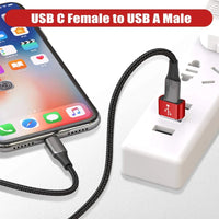 USB 3.0 to USB C 3.1 Adapter Mini Hi-Speed USB Type C Female to USB Type A Male Fast Charging Data Sync OTG Adapter Converter