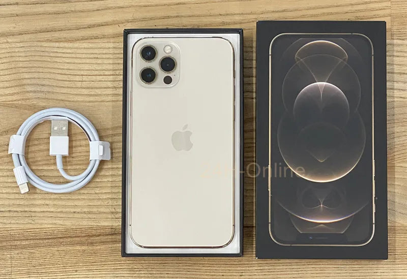 Genuine Apple iPhone 12 Pro Max 128/256/512GB ROM Original 6.7" Retina OLED RAM 6GB A14 Face ID NFC Unlocked 5G 98% New Phone