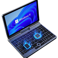 8 Inch Touch Screen Mini Notebook N100  DDR5 12GB RAM Metal Silver Laptop