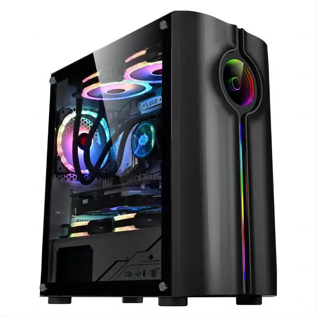Aotesier Hot selling gamer desktop computer build in Win10 16GB Ram SSD 1TB hdd GTX 1050Ti Core E5-2650 processor new gaming pc