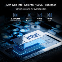 15.6" Laptop Computer 16GB RAM 512GB SSD Intel Celeron N5095 FHD IPS Display Fingerprint Wi-Fi 5 Windows 11 Laptop Business