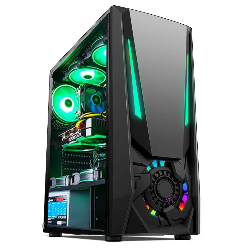 Aotesier Hot selling gamer desktop computer build in Win10 16GB Ram SSD 1TB hdd GTX 1050Ti Core E5-2650 processor new gaming pc