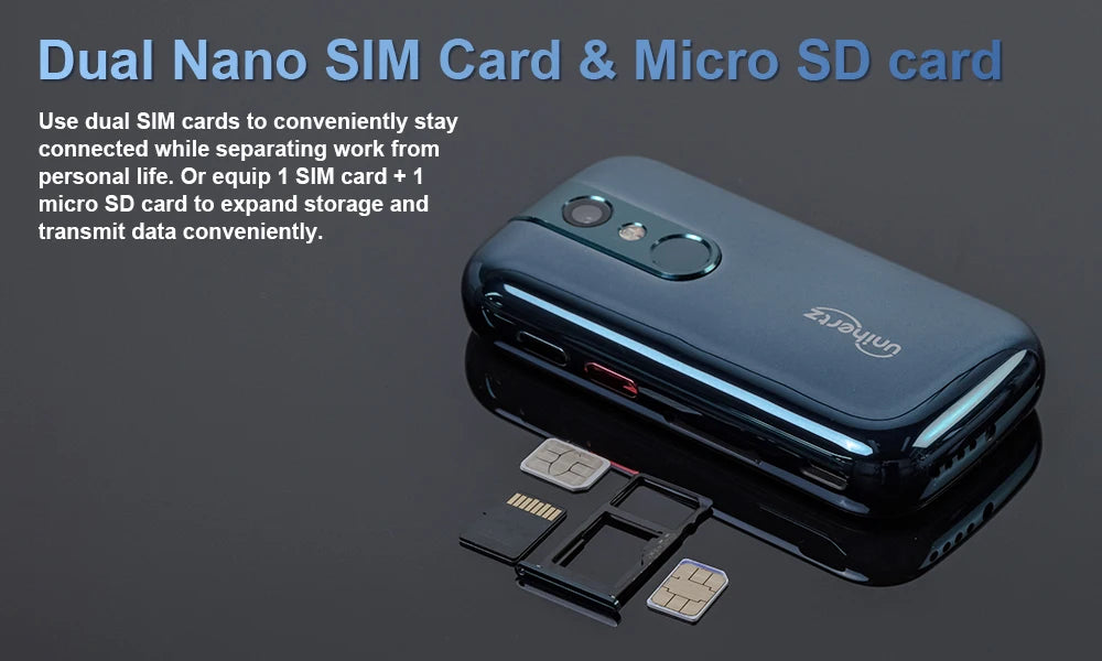 Unihertz Jelly 2 Mini Smartphone 6GB 128GB Android 11 Helio P60 Octa Core Unlocked NFC Cellphone 16MP Infrared Phone