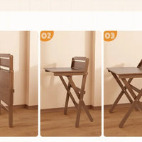 Solid Wood Foldable Console Desk Simple Modern Bedside Computer Desk Portable Bedroom Living Room Writing Table Home Furniture