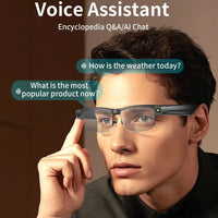 Smart Glasses with HD Camera 1200P Anti-shake Video Record Real-time Translation Object Recognition Bluetooth Call Smart Glasses