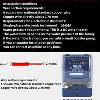 Electric Water Heater Electric Shower Quick Heating DC Machine Household Kitchen Bathroom Unlimited Hot Water Remote Control