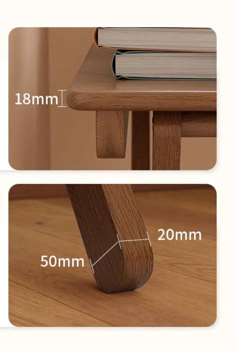 Solid Wood Foldable Console Desk Simple Modern Bedside Computer Desk Portable Bedroom Living Room Writing Table Home Furniture