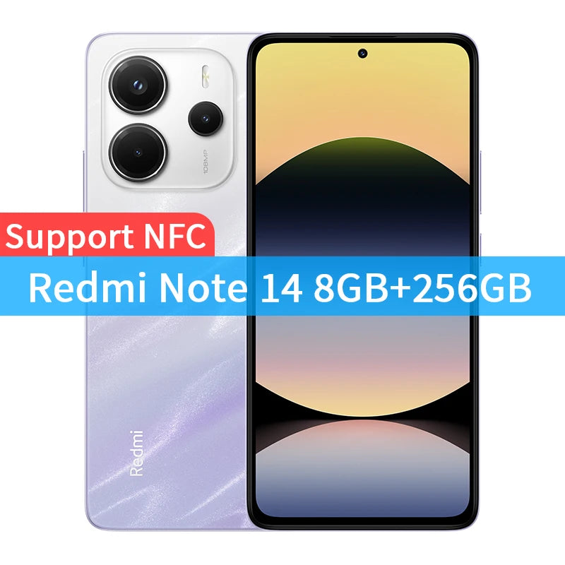 Global Version Xiaomi Redmi Note 14 MediaTek Helio G99-Ultra 108MP AI Camera 6.67" AMOLED 120Hz Display 5500mAh