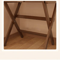 Solid Wood Foldable Console Desk Simple Modern Bedside Computer Desk Portable Bedroom Living Room Writing Table Home Furniture