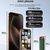 SERVO S16 Mini 4G Network Small Smartphone 2 SIM Standby Android 12.0 System Play Store WiFi GPS 4.0" Screen Palm Cellular Phone