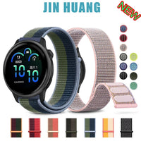 Nylon strap for Garmin Forerunner 970 470 965 955 165 265 255 265S 255S 245 645 158 55 WatchBand Replacement Band wristband