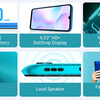 Smartphone Xiaomi Redmi 9A Global Rom 64GB/128GB Cellphone 5000mAh 6.53 inch MTK Helio G25 Octa Core 13MP Smart phone CN Version