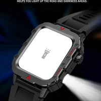 G.L Wear 2025 New Men's Smart Watch Outdoor Sports Health Monitor with LED Flashlight Bluetooth Call Women's Smartwatch