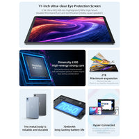 Global ROM Lenovo Xiaoxin Pad 2025 11'' Tablet 128GB 256GB ROM MTK Dimensity 6300 2.5K Display 7040mAh Battery Dolby Atmos