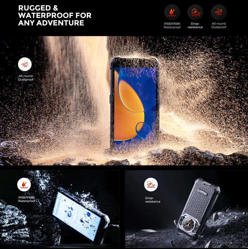 Fossibot F101 PRO Robust 120Hz 5,45 inch Screen 8GB + 128GB 10600mAh 18W Fast Charging Android13 Mobile Phone