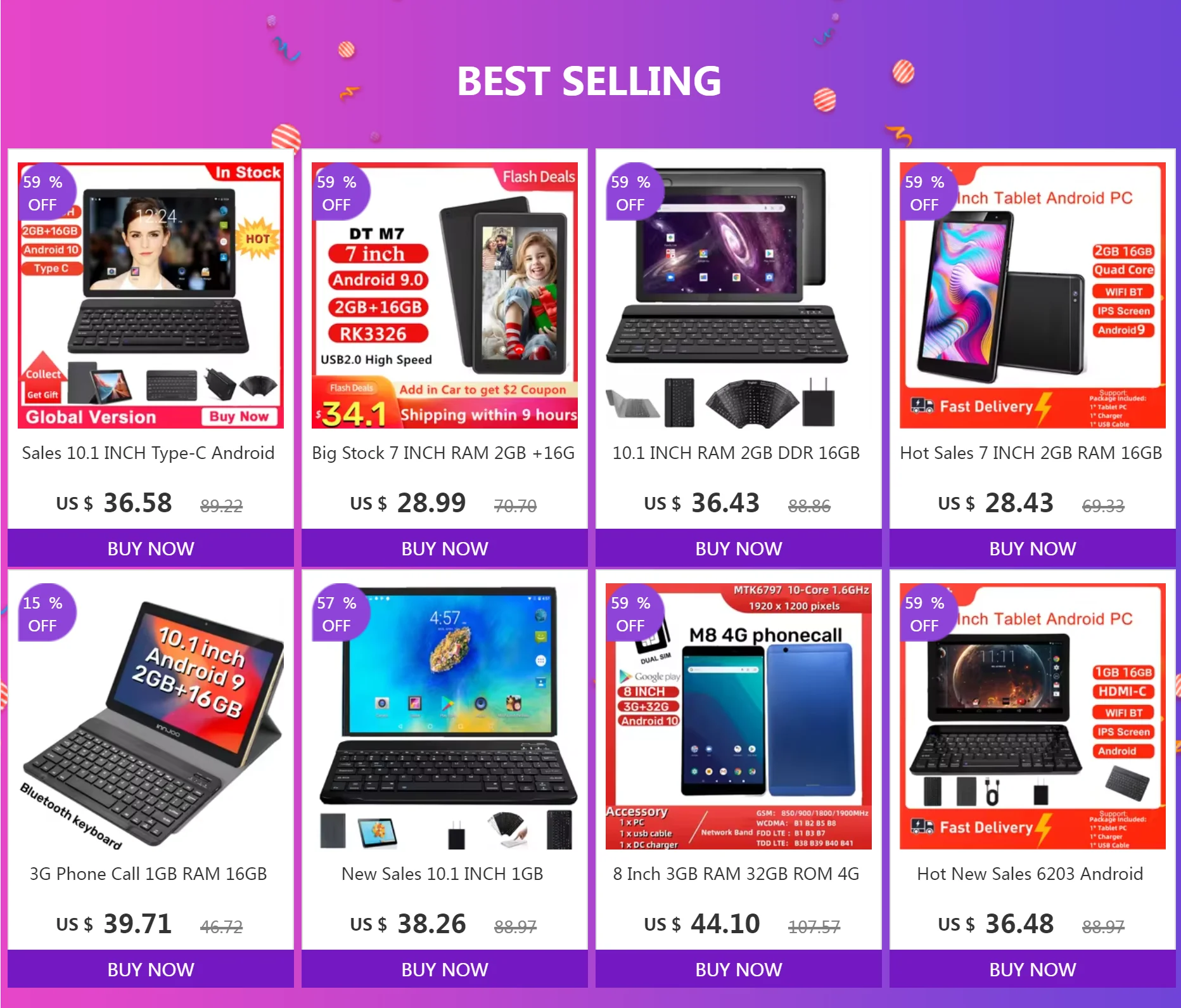 8 INCH Android 12 RAM 3GB+32GB ROM QP80 MTK8168 Tablet Quad Core IPS Screen Quad Core Rear 13.0MP WIFI Dual Camera