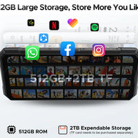 DOOGEE S200 Plus 5G Rugged Phone 1.32" Rear Display AI Image 6.72'' Screen 16GB 512GB 11000 mAh Battery Android 15 Smartphone
