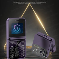 SERVO F15 Mini GSM Flip Mobile Phone 2 SIM Blacklist Magic Voice Auto Call Record Speed Dial MP4 Torch Cute Tiny Fold Cellphones